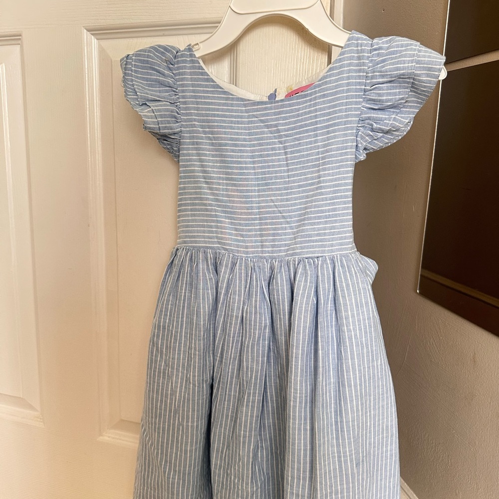 Blue Striped Kids Dress